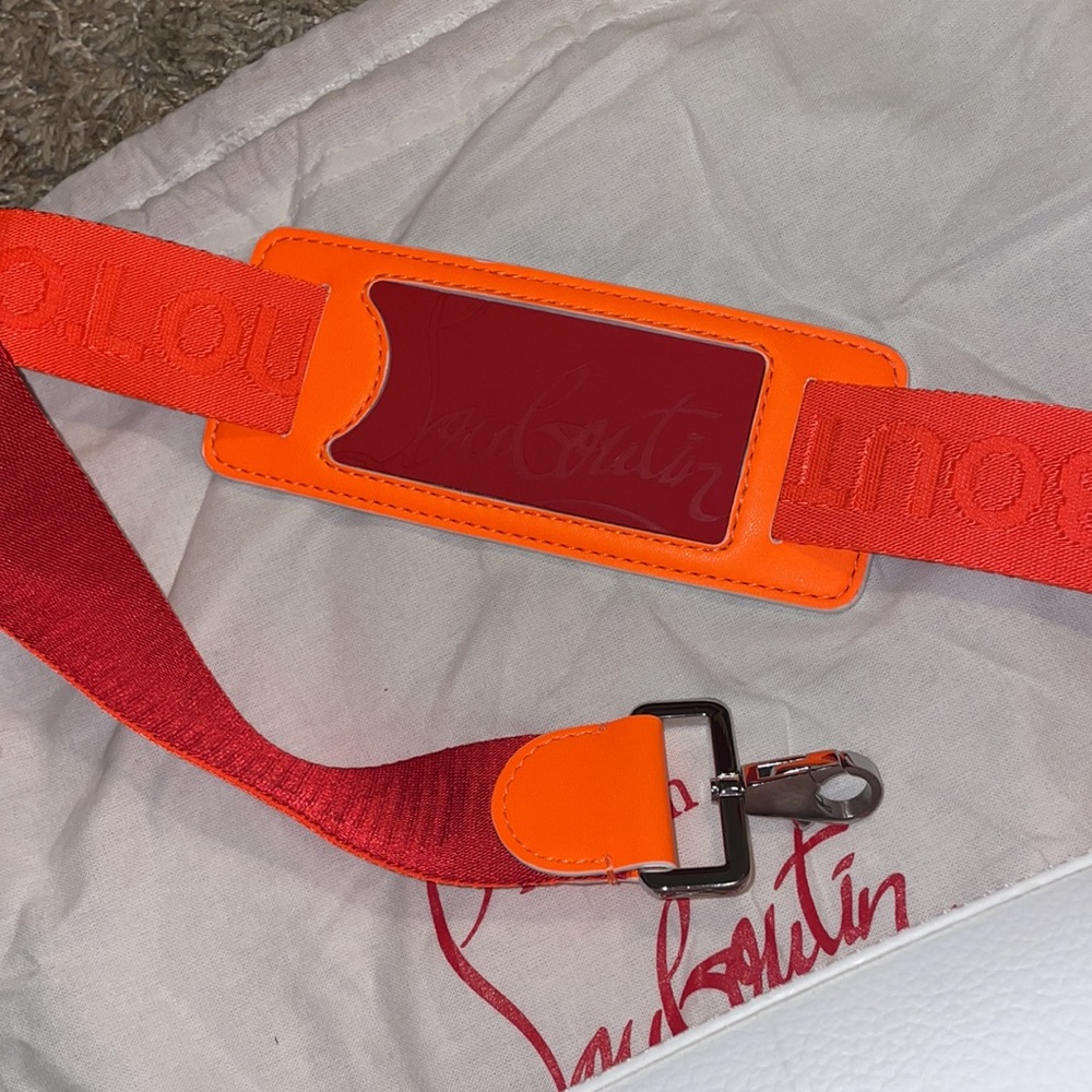 Christian Louboutin Orange and White Crossbody Bag - Picture 4 of 6